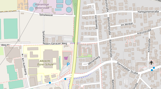 FitnessStudio auf Satellitenbild