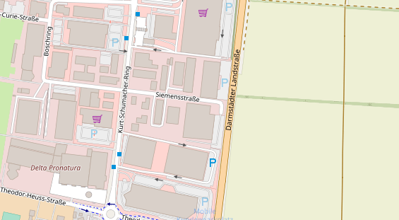 FitnessStudio auf Satellitenbild