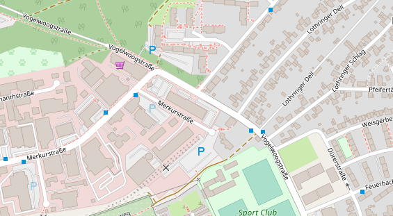 FitnessStudio auf Satellitenbild