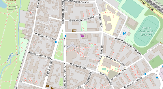 FitnessStudio auf Satellitenbild