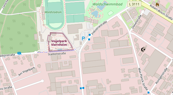 FitnessStudio auf Satellitenbild