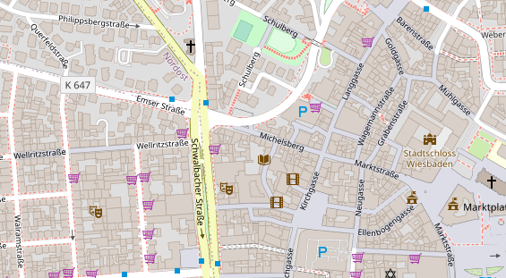 FitnessStudio auf Satellitenbild