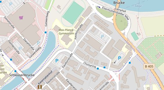 FitnessStudio auf Satellitenbild
