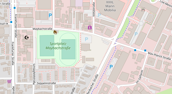 FitnessStudio auf Satellitenbild