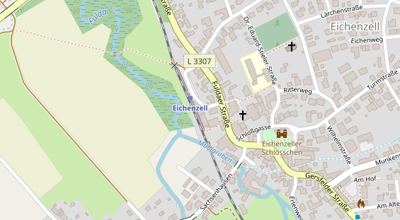 FitnessStudio auf Satellitenbild