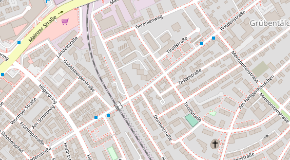 FitnessStudio auf Satellitenbild