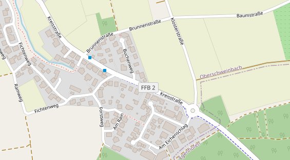 FitnessStudio auf Satellitenbild