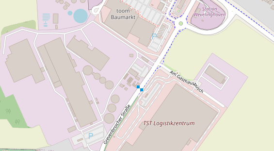 FitnessStudio auf Satellitenbild