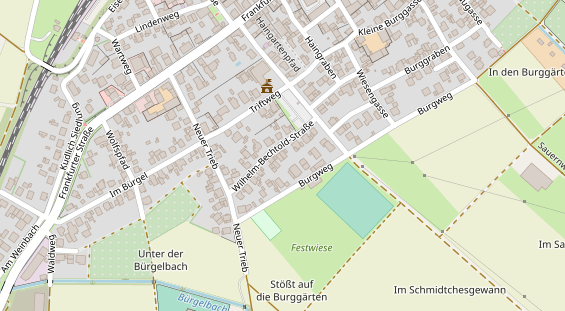 FitnessStudio auf Satellitenbild