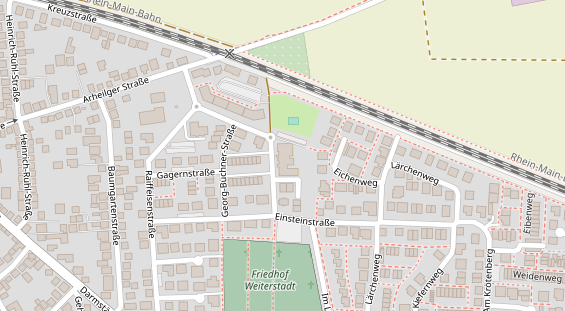 FitnessStudio auf Satellitenbild