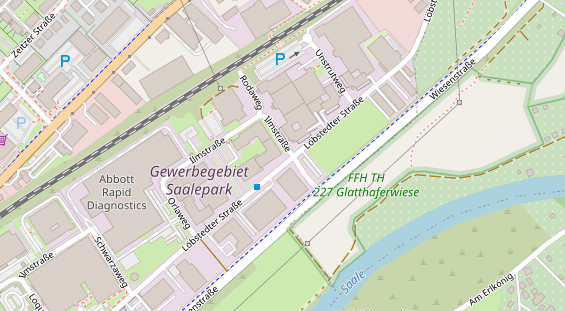 FitnessStudio auf Satellitenbild