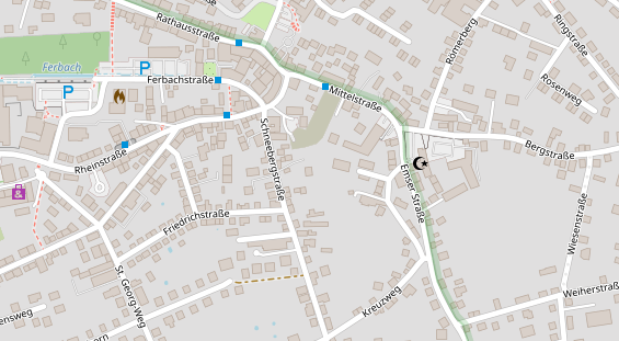 FitnessStudio auf Satellitenbild