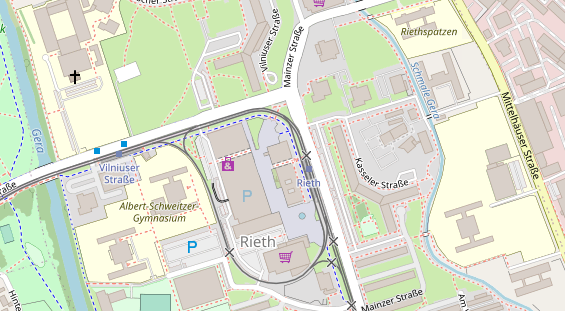 FitnessStudio auf Satellitenbild