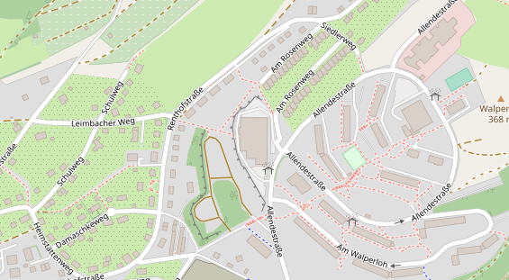 FitnessStudio auf Satellitenbild