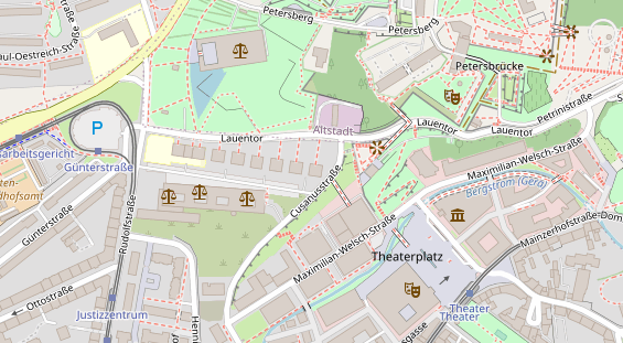 FitnessStudio auf Satellitenbild