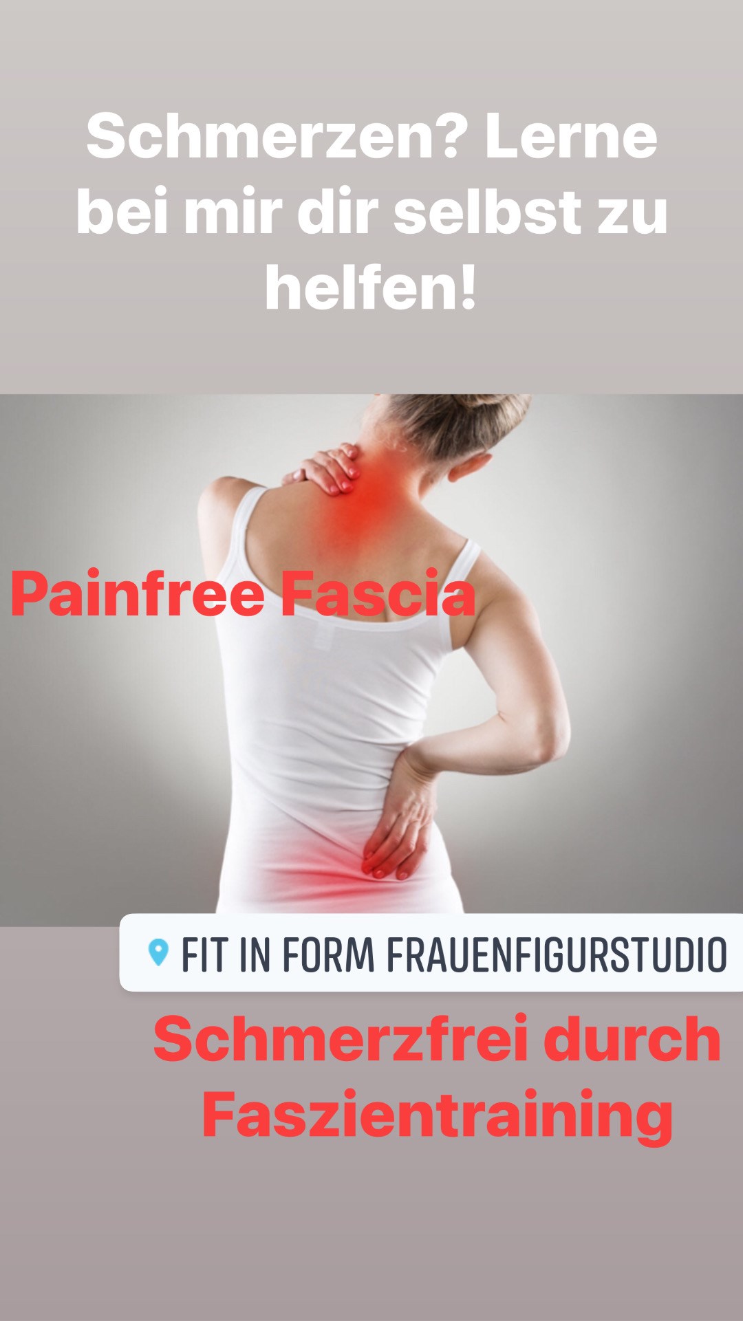 FitnessStudio: Wir bieten Faszientraining und Schmerztherapie - Fit in Form Frauenfigurstudio Ulrike Grey
