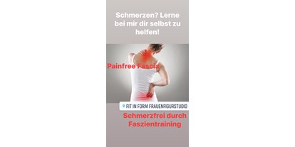 FitnessStudio Suche - Personaltraining - Wir bieten Faszientraining und Schmerztherapie - Fit in Form Frauenfigurstudio Ulrike Grey