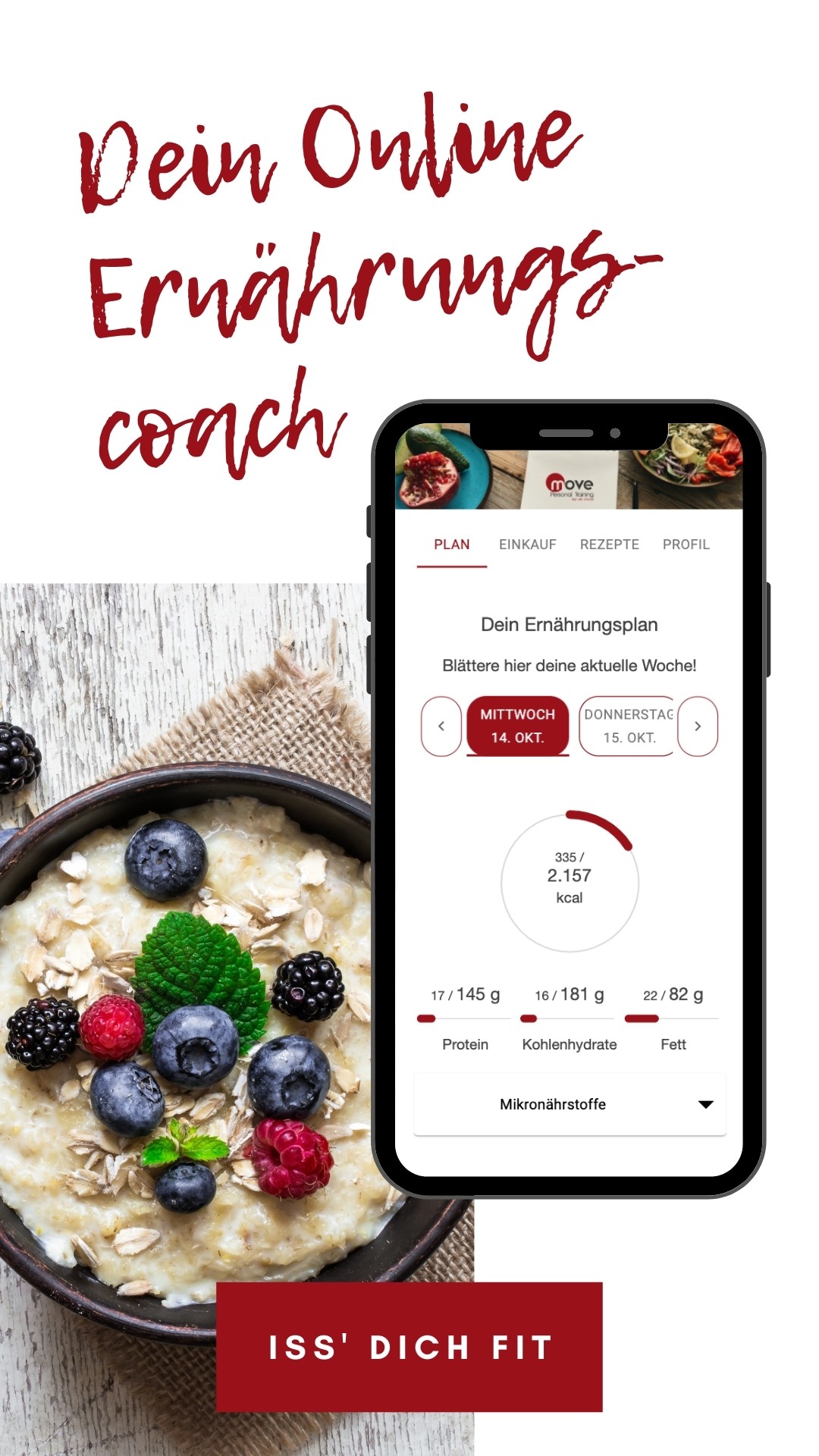 FitnessStudio Suche - Bremen - Persönliche Ernährungsberatung - Move Personal Training & Ernährungsberatung Personaltrainer Studio